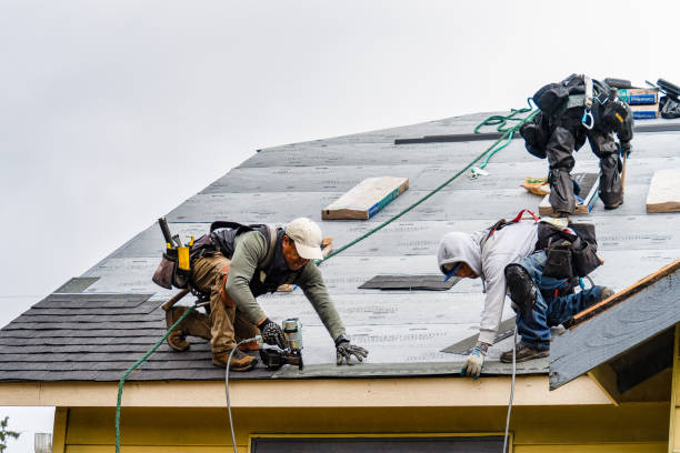 Professional Roofing technician working in Cliffside Park, NJ